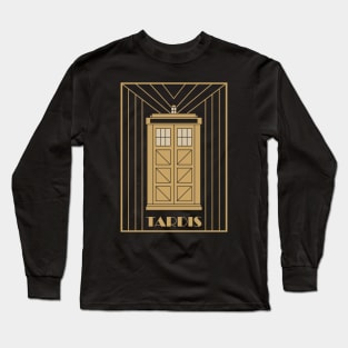 Art Deco TARDIS Long Sleeve T-Shirt